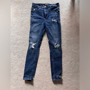 Express Perfect Stretch Denim Jeans Distressed